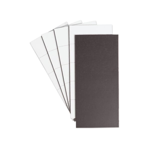 U Brands Dry Erase Magnetic Tape Strips, 2" x 0.88", White, PK25 - 5155U00-18