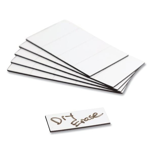 U Brands Dry Erase Magnetic Tape Strips, 2" x 0.88", White, PK25 - 5155U00-18