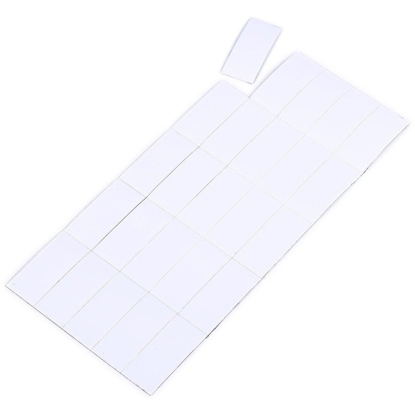 Mastervision Magnetic Dry Erase Strips, 7/8"x2", 25/PK, White 20PK - BVCFM2418