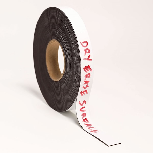 U Brands Dry Erase Magnetic Tape Roll, 1 x 50 ft, White, 1/Roll - 5148U00-06