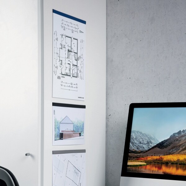Durable Office Products Self Adhesive Magnetic Strip Rail, PK5 - 470601