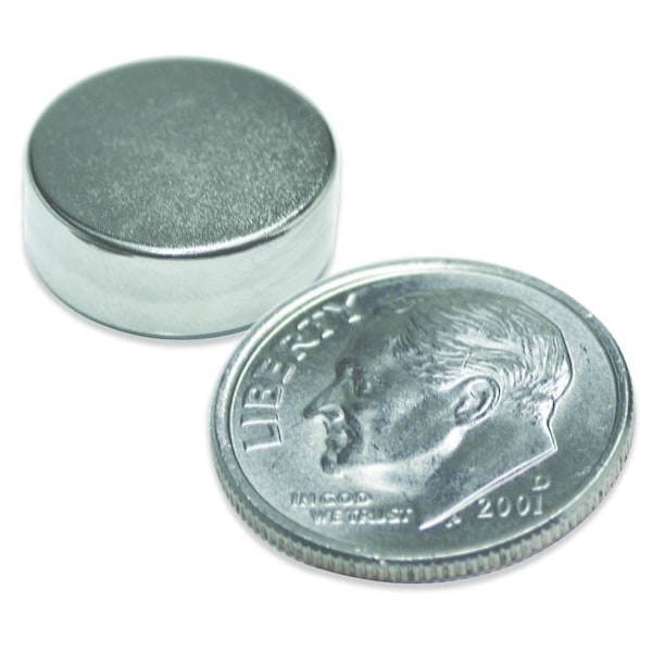 Magnet Source 0 Super Magnet Disc, Neodymium, 0315 in Dia, 0118 in H - 7045
