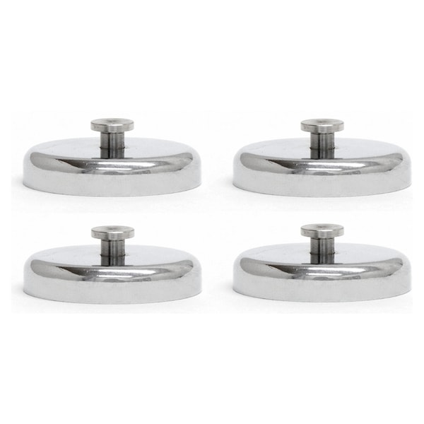Mag-Mate Plated Cup Magnet w/T-Slot Stud, Ma, PK4 - MX1500RKHS4PK