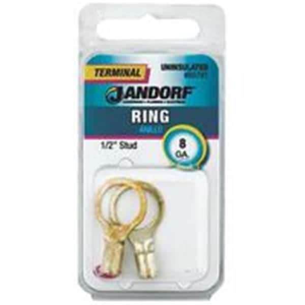 Anillo Jandorf de Terminales sin aislamiento de nylon de 1/2 pulgadas de 8 unidades 60791 - 3399755