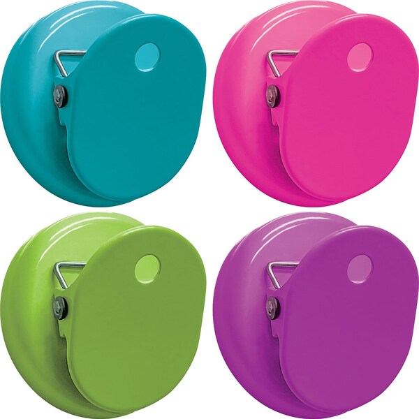 Teacher Created Resources Colorful Magnetic Clips, 4-Piece Set, 4PK - TCR20121