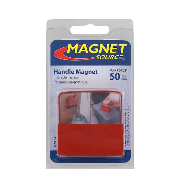 Master Magnetics Magnet Source 2 in. L X .75 in. W Red Handle Magnet 50 lb. pull 1 pc - 07213