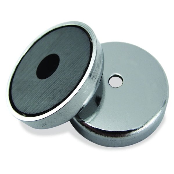 Master Magnetics Magnet Source .283 in. L X 1.42 in. W Silver Round Base Magnet 16 lb. pull 1 pc - 07216