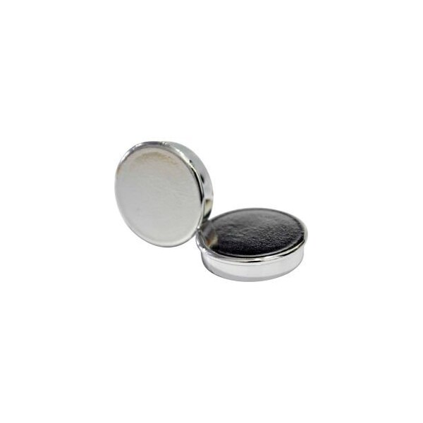 Bi-Silque MasterVision Super Silver Magnets, 1" Diameter, Pack of 10 - IM130809