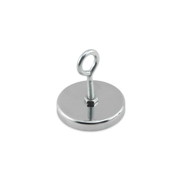 Master Magnetics Master Magnetics Ceramic Hang-It Magnet RB50EB with Attached Eyebolt 35 Lbs. Pull Chrome Plating - Pkg Qty 25 - RB50EB