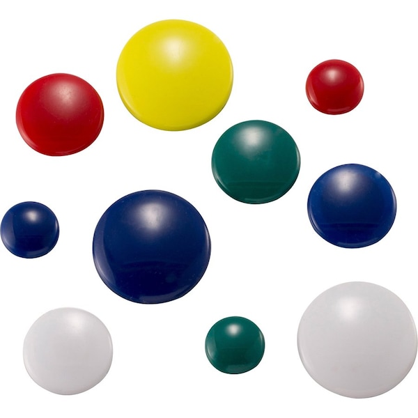 Oic Magnets, F/ Metal Presentation Board/File Cabinets, 30/PK, Ast. PK - OIC92500