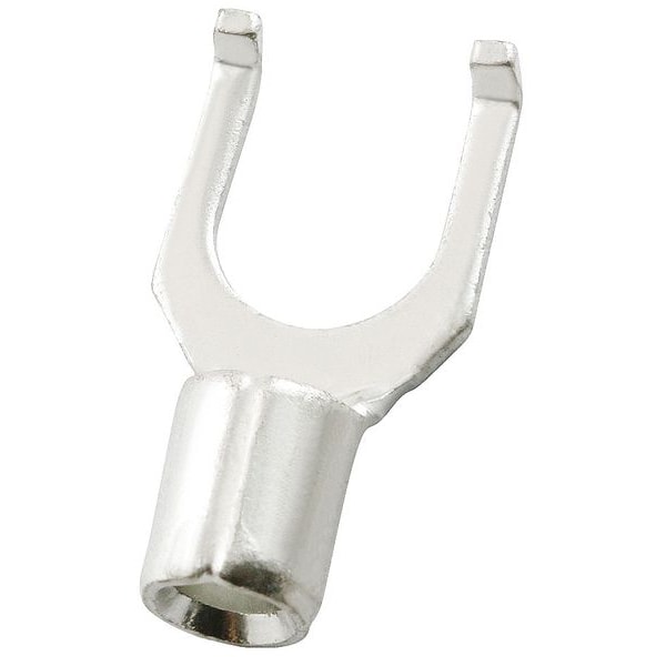 Terminal de horquilla a tope no aislado de calibre 16-14 AWG para tornillo #8, paquete de 100 - 24C871