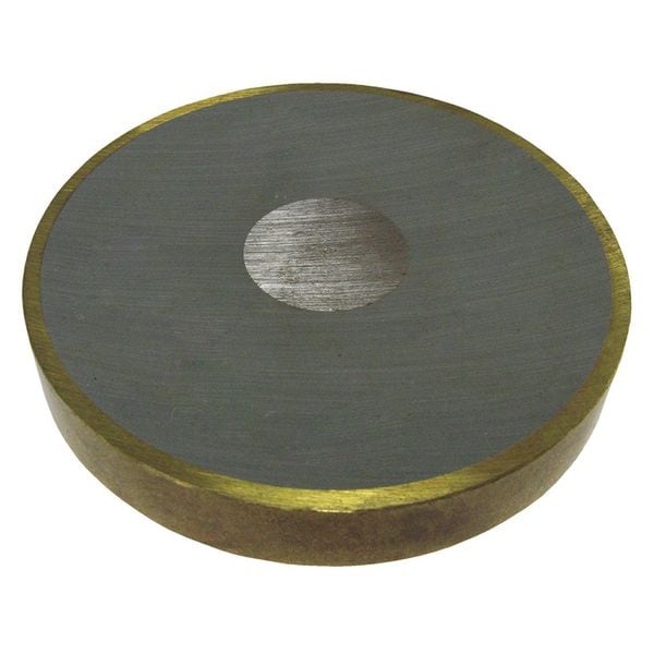 Storch Products Disc Magnet, Brass, 88 lb., 5/8 in. L - 1258-T