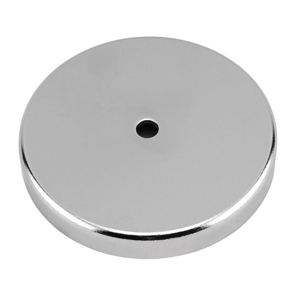 Master Magnetics Magnet Source .18 in. L X 1.21 in. W Silver Round Base Magnet 10 lb. pull 2 pc - 07515