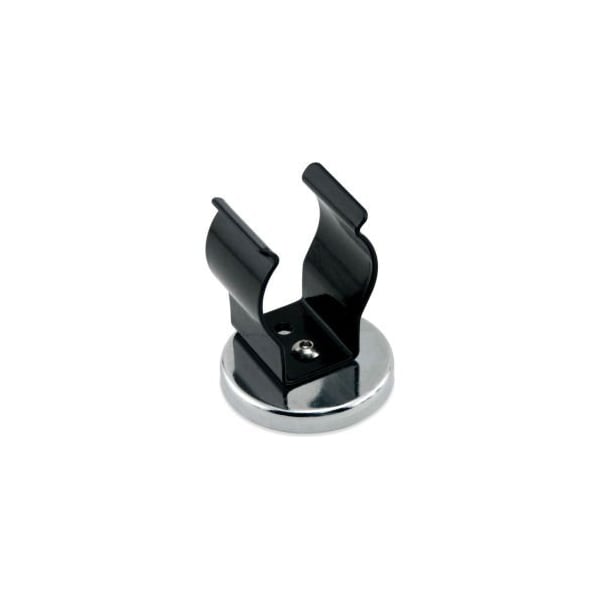 Master Magnetics Master Magnetics Ceramic Clip-It Magnet RB50BNCC w/Attached Black Clip 35 Lbs. Pull Chrome Plating - RB50BNCC