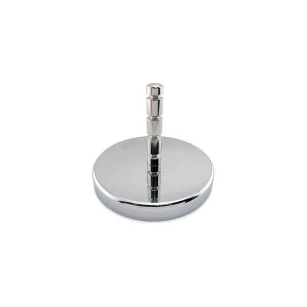 Master Magnetics Master Magnetics Ceramic Hang-It Magnet RB80POST w/Attached Grooved Post 95 Lbs. Pull Chrome Plating - Pkg Qty 12 - RB80POST