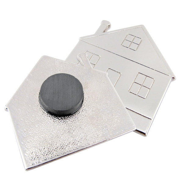 Master Magnetics Magnet Source .156 in. L X .97 in. W Black Disc Magnets 0.8 lb. pull 6 pc - 07004