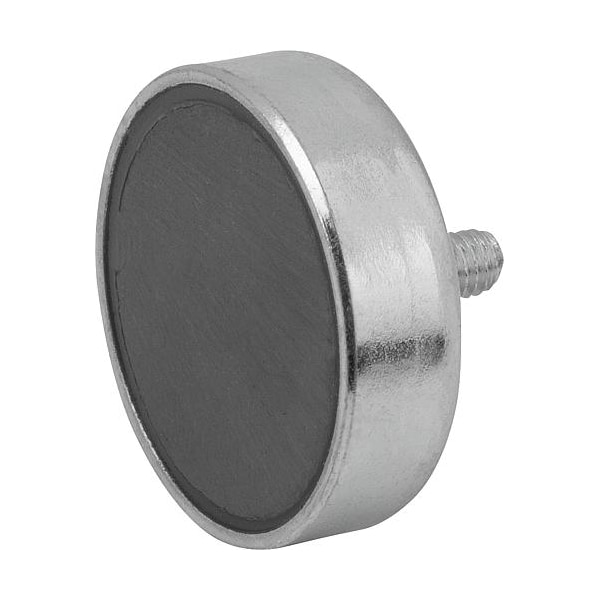 Kipp Magnet, ceramic, shallow pot, dia. 13 mm, M3 external thread - K0549.22