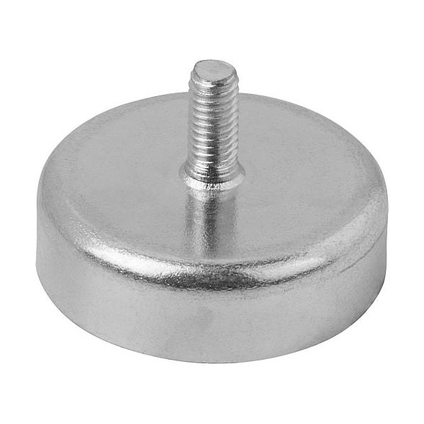 Kipp Magnet, ceramic, shallow pot, dia. 13 mm, M3 external thread - K0549.22