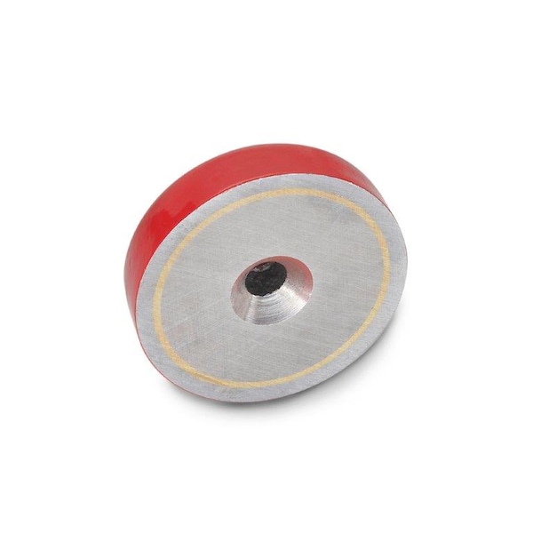 J.W. Winco GN58-AN-19 Pot Magnet with Bore Steel - GN58