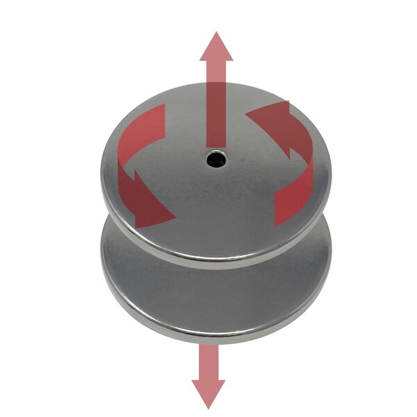 Mag-Mate LatchPair Smart Mag Rare Earth 180deg Tw - CMP2M151212L18