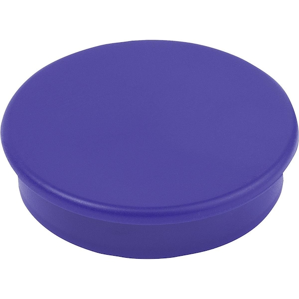 Kipp Magnet Retaining Magnet H=8 Hard Ferrite, Round, Comp:Plastic, Comp:Blue, D=25 - K1398.252