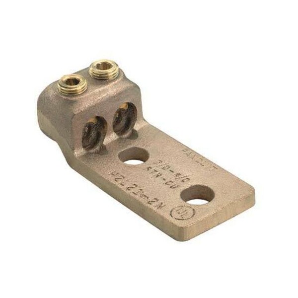 Conector mecánico de cobre Panduit, 2 orificios, 2 barriles, 2/0 STR - 4/0, H2L21-2N-2 - H2L21-2N-2
