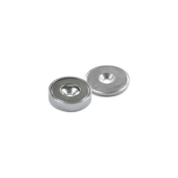 Master Magnetics Master Magnetics Neodymium Latch Magnet NMLKIT5 - 30 Lbs. Pull Nickel - Chrome Plating - Pkg Qty 25 - NMLKIT5