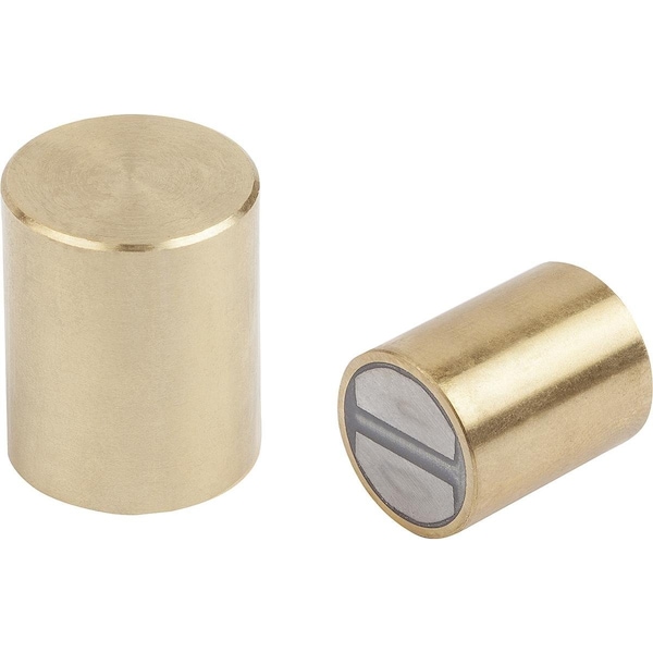 Kipp Magnet Round With Machinable Magnetic Fa, D=25, Ndfeb - K1403.25