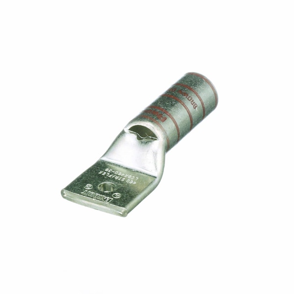Panduit Copper Compression Lug, 1 Orificio, Curva de 45 Grados, 350 Kcmil - LCBX450-38-6