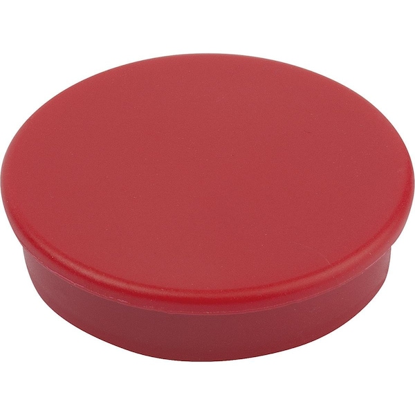 Kipp Magnet Retaining Magnet H=7 Hard Ferrite, Round, Comp:Plastic, Comp:Red, D=10, 5 - K1398.103