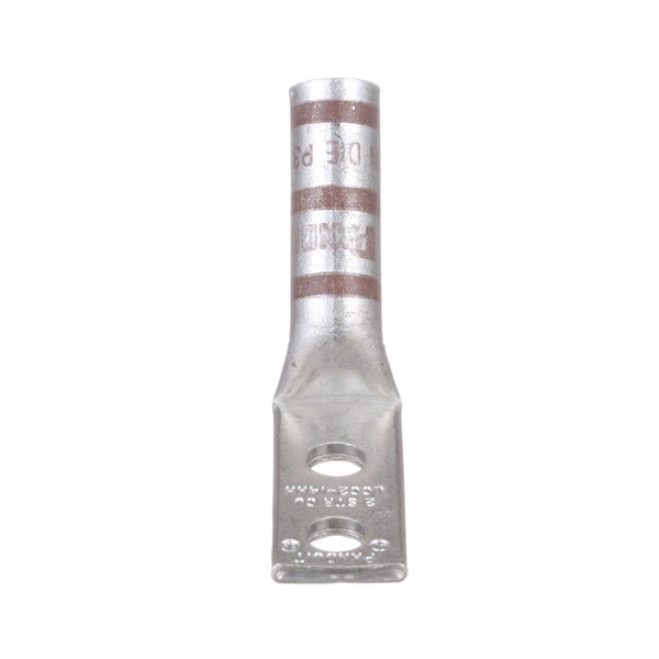 Panduit Copper Compression Lug, 2 orificios, #2 AWG, 1/4 (6.4mm) Stud, LCC2-14AH-Q - LCC2-14AH-Q
