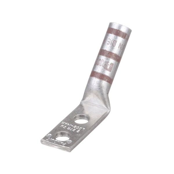 Panduit Copper Compression Lug, 2 orificios, #2 AWG, 1/4 (6.4mm) Stud, LCC2-14AH-Q - LCC2-14AH-Q