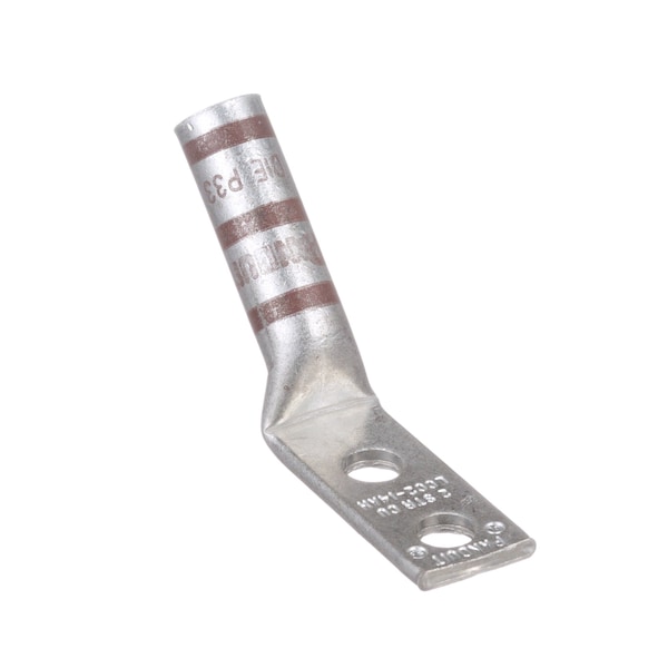 Panduit Copper Compression Lug, 2 orificios, #2 AWG, 1/4 (6.4mm) Stud, LCC2-14AH-Q - LCC2-14AH-Q
