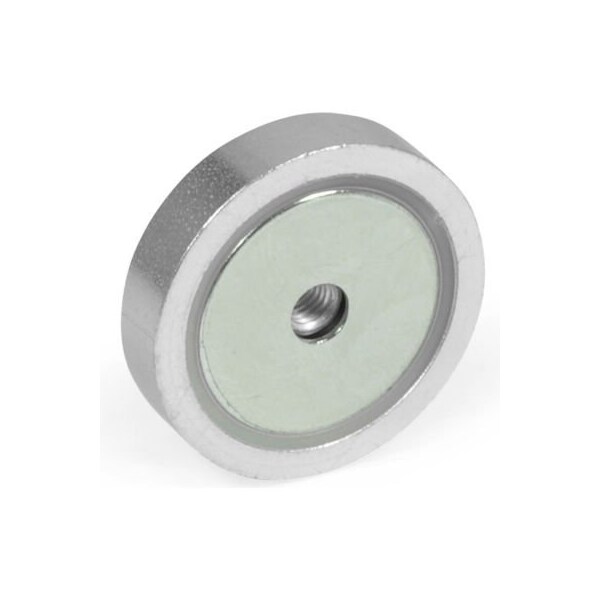 J.W. Winco J.W. Winco 50.5-ND-32 Retaining Magnet Assembly Disc-Shaped w/ Tapped Hole - 1.26" Diameter, Steel - 50.5-ND-32