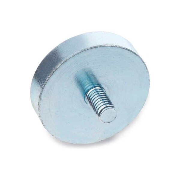 J.W. Winco J.W. Winco 50.3-HF-47-M6 Retaining Magnet Assembly Disc-Shaped w/ Threaded Stud - 1.85" Dia, Steel - 50.3-HF-47-M6