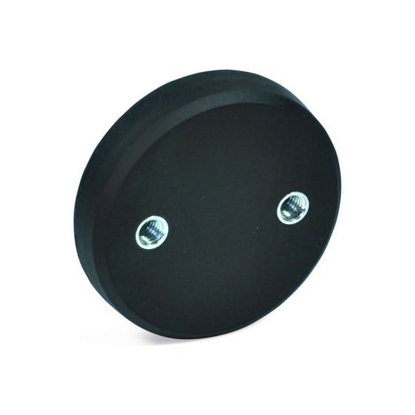 J.W. Winco 51.6-ND-43-27-M5 Retaining Magnet Assembly Disc-Shape, 2 Int. Threads, Rubber Shell, 1.69" Dia Steel - 51.6-ND-43-27-M5