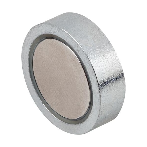 Kipp Magnet, neodymium, shallow pot, dia. 16 mm, not threaded - K0553.05