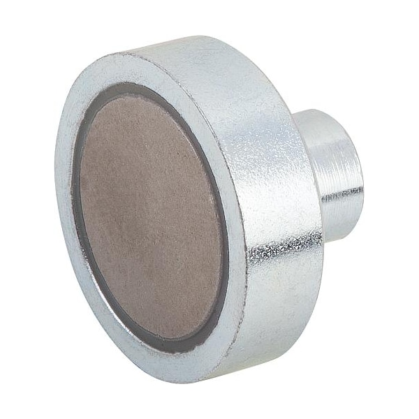 Kipp Magnet, samarium-cobalt, shallow pot, dia. 8 mm, M3 internal thread - K0550.12