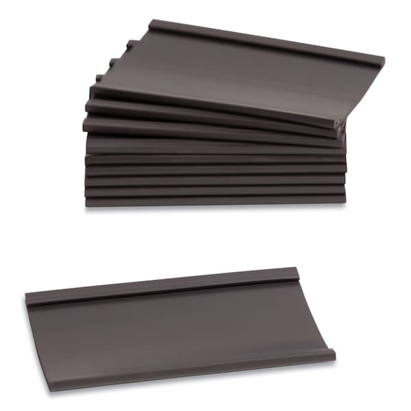 U Brands Magnetic Card Holders, 3 x 1.75, Black, PK10 - 5157U00-30