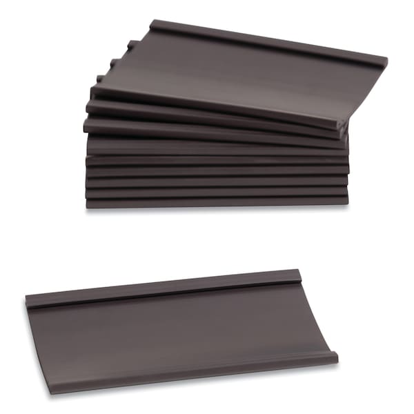 U Brands Magnetic Card Holders, 3 x 1.75, Black, PK10 - 5157U00-30