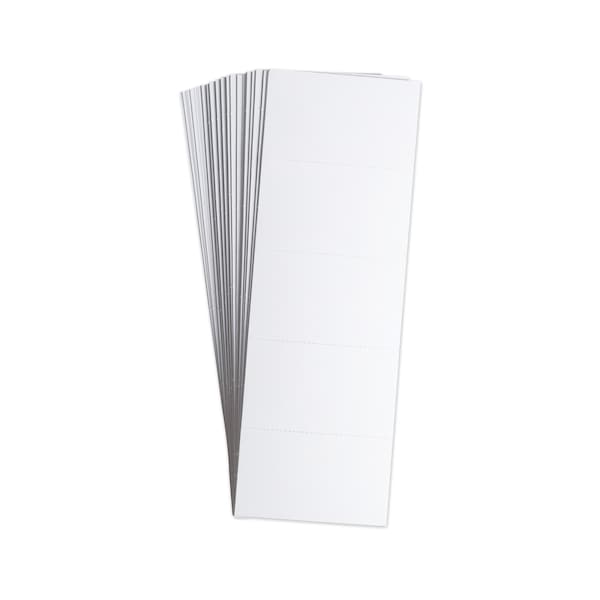 U Brands Data Card Replacement, 3 x 1.75, White, PK500 - 5167U06-48