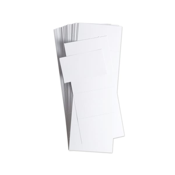 U Brands Data Card Replacement, 3 x 1.75, White, PK500 - 5167U06-48