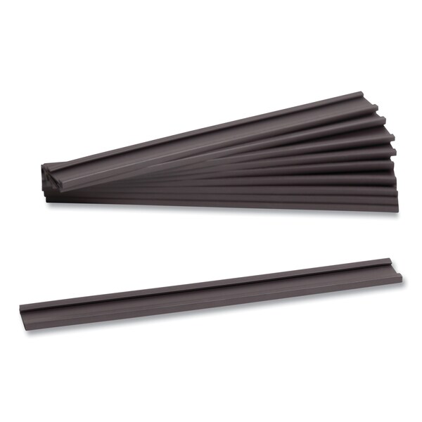 U Brands Magnetic Card Holders, 6 x 0.5, Black, PK10 - 5158U00-50