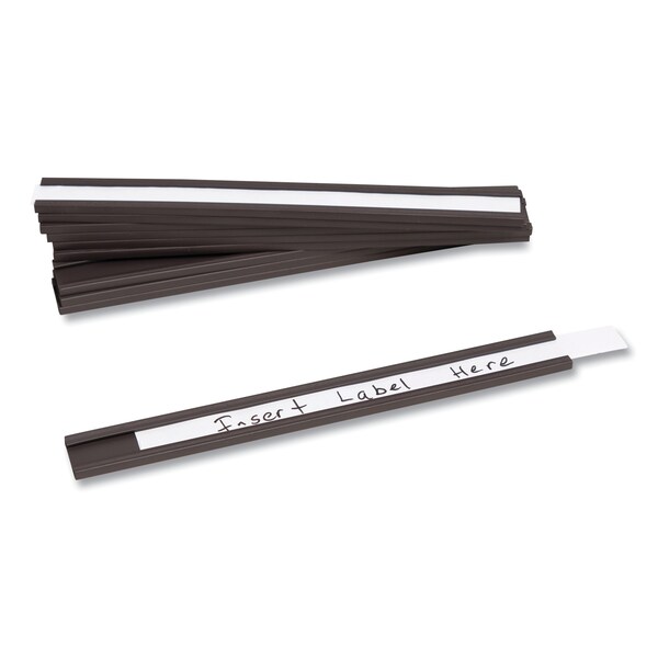 U Brands Magnetic Card Holders, 6 x 0.5, Black, PK10 - 5158U00-50