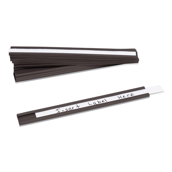 U Brands Magnetic Card Holders, 6 x 0.5, Black, PK10 - 5158U00-50