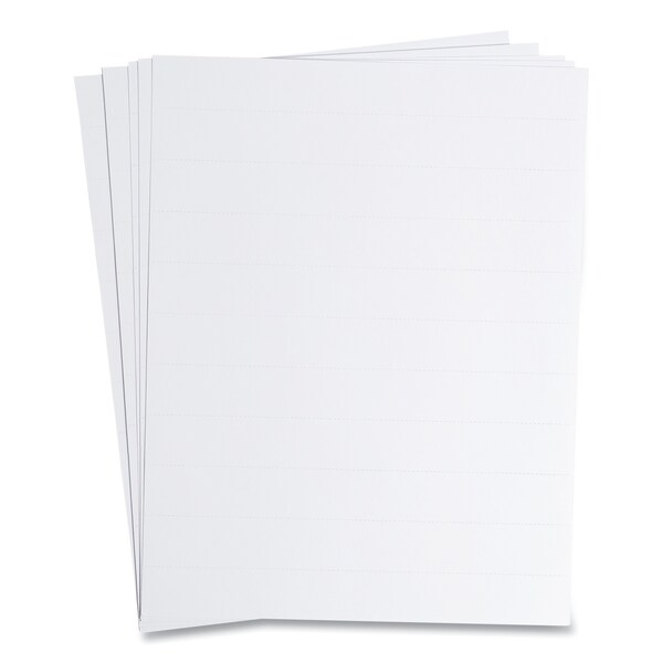 U Brands Data Card Replacement Sheet, 8.5 x 11 Sheets, White, PK10 - 5165U06-48