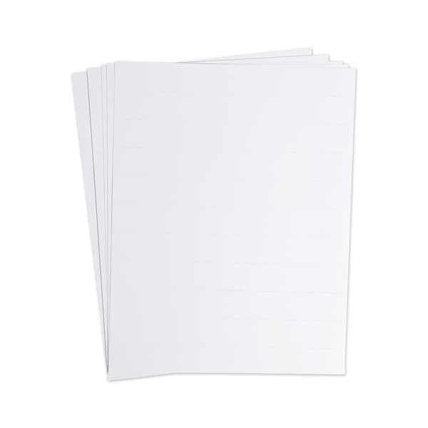 U Brands Data Card Replacement Sheet, 8.5 x 11 Sheets, White, PK10 - 5165U06-48