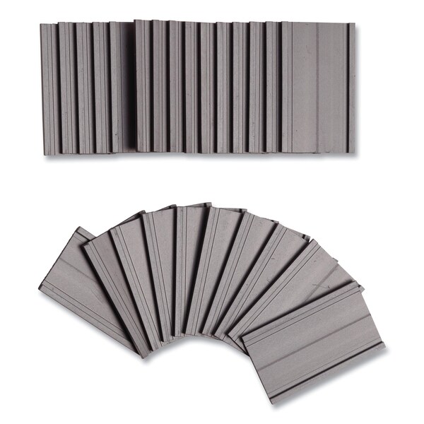 U Brands Magnetic Card Holders, 2 x 1, Black, PK25 - 5142U00-54