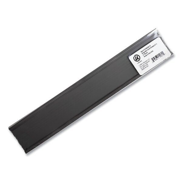 U Brands Magnetic Card Holders, 6 x 2, Black, PK10 - 5160U00-15