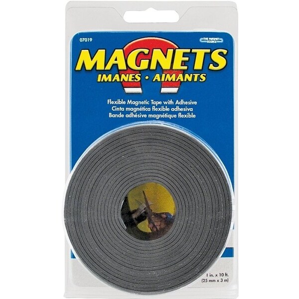 Magnet Source 0 Magnetic Tape, 10 ft L, 1 in W - 7019